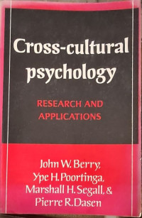 Cross-Cultural Psychology; Research and Application