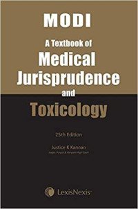 Modis Medical Jurisprudence Toxicology